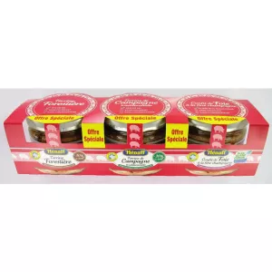 Forest Terrines Countryside Liver Confit 3X180g - HENAFF