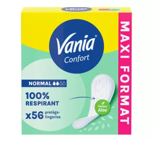 Protèges-Slips 100% Respirant Parfum Aloe Normal Confort x56 - VANIA