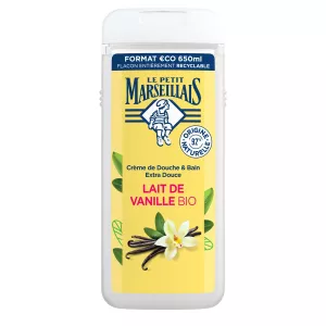 Gel Douche Lait de Vanille Hydrate et Nourrit Bio 650ml - LE PETIT MARSEILLAIS
