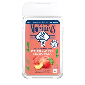 Gel Douche à la Pêche & Nectarine Hydrate et Rafraîchit Bio 250ml - LE PETIT MARSEILLAIS