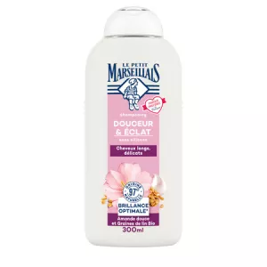 Shampooing Douceur et Eclat Brillance Optimale à l'Amande Douce et Graine de Lin Bio 300ml - LE PETIT MARSEILLAIS