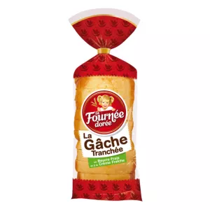 Gâche Tranchée au Beurre et à la Crème, 500g - LA FOURNÉE DORÉE