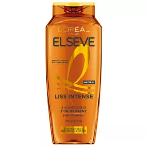 Shampooing Disciplinant Huile d'Argan Liss Intense Cheveux Secs et Difficiles à Lisser 300ml - ELSEVE
