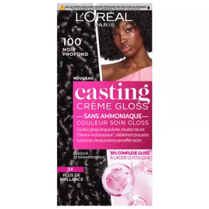 Coloration 100 Noir Profond Sans Amoniaque Gloss Longue Durée Casting Crème Gloss - L'OREAL PARIS