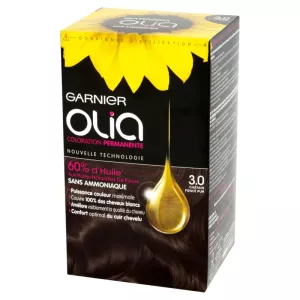 Coloration permanente 3.0 châtain foncé pur GARNIER OLIA