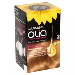 Coloration cheveux NUANCE 7.0 Blond foncé Permanente GARNIER OLIA