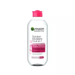 Solution Micellaire Tout en 1, Peaux Sèches et Sensibles 400ml - GARNIER