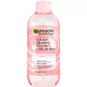 Solution Micellaire Tout en 1 à l'Eau de Rose, Peaux Ternes et Sensibles 400ml - GARNIER