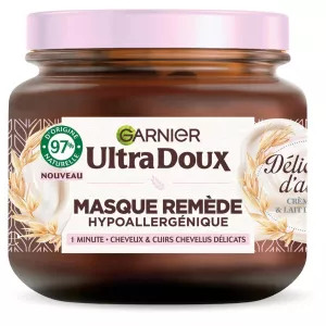 Masque Capillaire Remède Hypoallergénique Crème de Riz et Lait Avoine; 340ml GARNIER