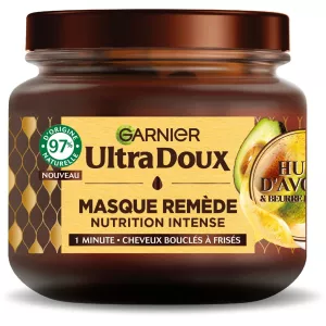 Mask ya Nywele kali lishe kali lishe curly nywele avocado shea 340ml - GARNIER