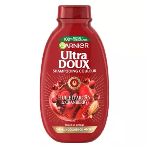 Shampooing Couleur Cheveux Colorés Huile D'Argan & Cranberry 300ml - ULTRA DOUX