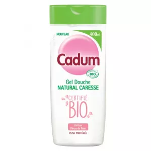 Gel douche natural caresse BIO parfum fleurs de rose 400ml - CADUM