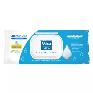 Mixa Bb Lingettes Eau 48pc