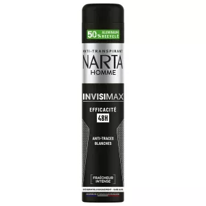 Wanaume wa Deodorant Invisimax Anti-White Traces 48h 200ml - NARTA