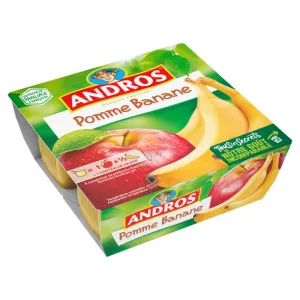 Andros Pomme Banane 4x100g