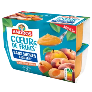 4x9 Peche Abr Sans sucres ajoutés Lisse Andr