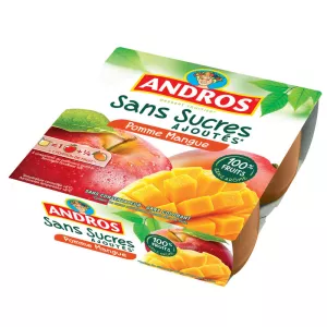 Compote pomme mangue  4x100g - ANDROS