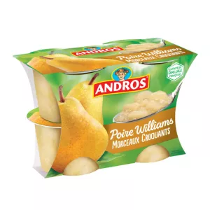 Andros Delice Morceau Poire 4x