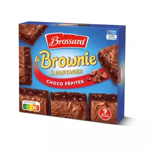 Gâteaux Brownie chocolat pépites 285g - BROSSARD