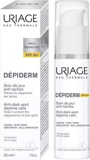 DEPIDERM Tagespflege gegen dunkle Flecken SPF50+ F30ml 
(Hülle vom 15.04. bis 30.06.) - Uriage