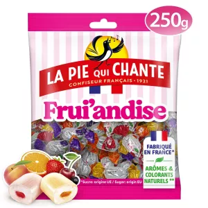 Bonbons frui'andise 250g - LA PIE QUI CHANTE
