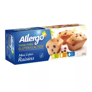 Mini cakes raisins sans gluten 240g - ALLERGO