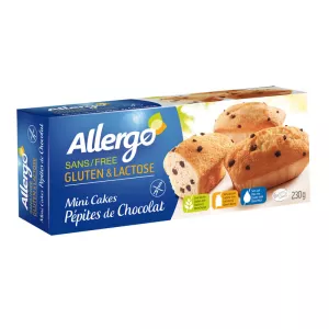 Mini cakes pépites chocolat sans gluten et sans lactose 230g - GERBLE