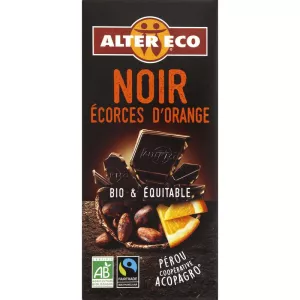 Chocolat Noir écorces D'orange 100g - Alter Eco