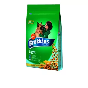 Croquettes Light au poulet et aux légumes 10kg pour chien adulte - BREKKIES