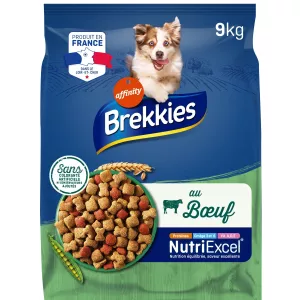Croquettes pour chien Adulte au bœuf & aux légumes 9KG - BREKKIES