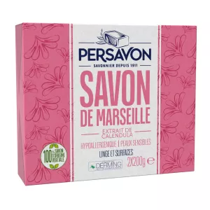 Savon Solide Hypoallergénique à l'Extrait de Calendula 100g - PERSAVON