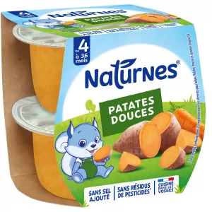 Bebek tatlı patates püresi 4 aydan itibaren 2 x 130 g - NATURNES