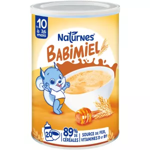 Céréales infantiles Babimiel au miel dès 10 mois 400 g - NATURNES