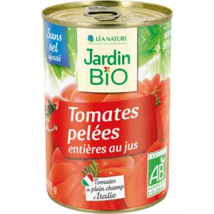 Tomates pelées entières BIO 400g - JARDIN BIO