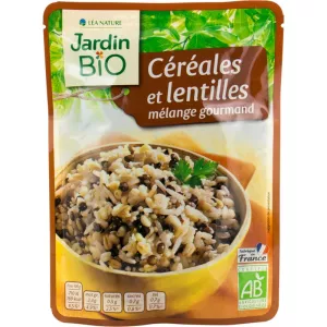 Céréales et lentilles BIO 250g - JARDIN BIO