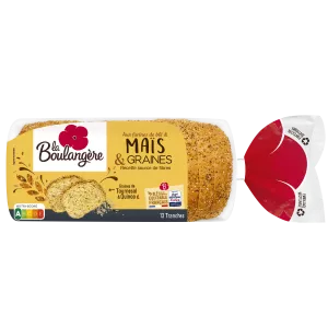 Pain de Mie Mais Quinoa Tournesol 260g - LA BOULANGERE