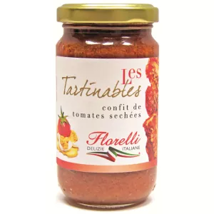 Confit de tomates séchées à tartiner 190g - FLORELLI