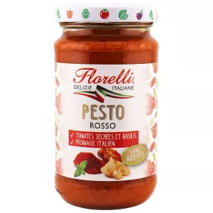 Sauce pesto rouge tomate et fromage 190g - FLORELLI