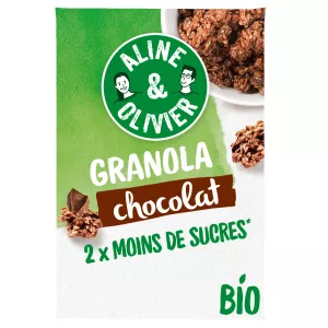 Céréales granola au chocolat Bio 310g- ALINE & OLIVIER