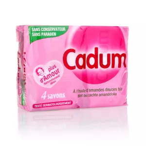 Savon à l'huile d'amandes douces bio 4x100g - CADUM