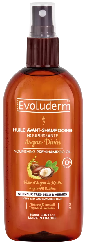 Huile Avant-shampoing Nourrissante Argan Divin 150ml - Evoluderm