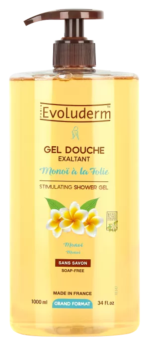 Gel Douche Exaltant Monoï à La Folie 1l - Evoluderm
