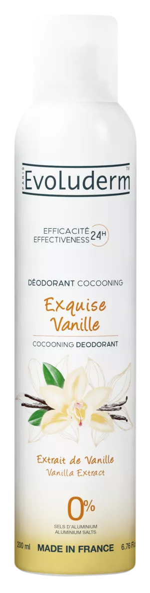 Déodorant Cocooning Exquise Vanille 200ml - Evoluderm