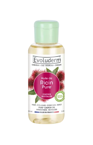 Huile De Ricin Pure 100ml - EVOLUDERM