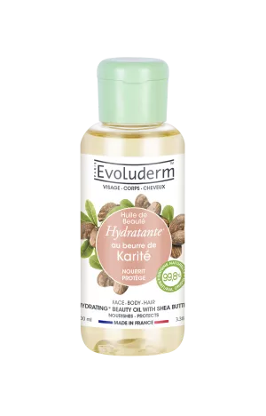 Huile De Beaute Hydratante Au Beurre De Karite 100ml - EVOLUDERM