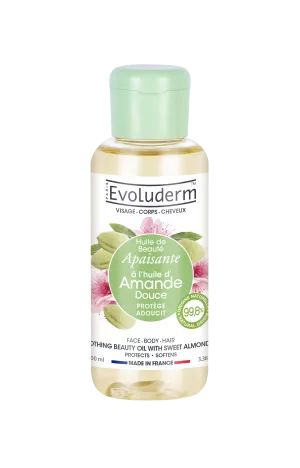 Mafuta ya Kutuliza ya Urembo yenye Mafuta Tamu ya Almond 100ml - Evoluderm