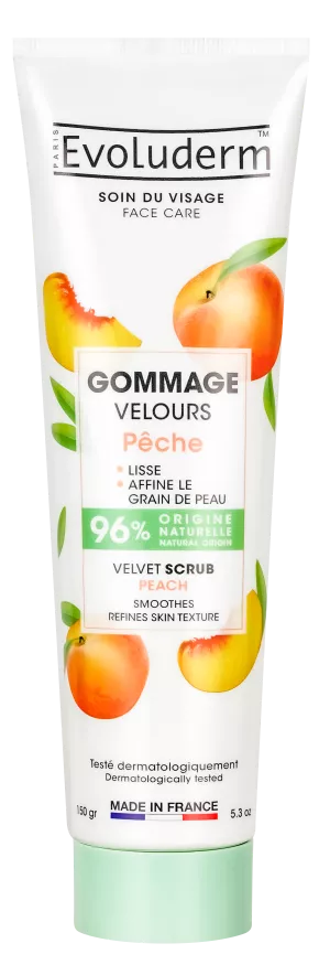 Gommage Velours Pêche 150ml - Evoluderm