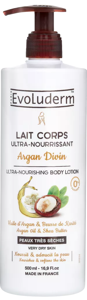 Ultra-nourri-nourriing mwili maziwa ya kimungu 500ml - Evoluderm