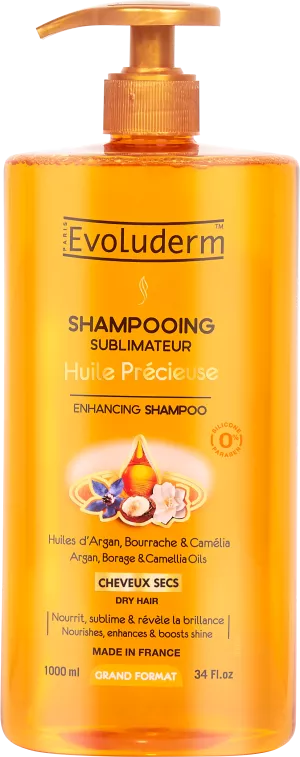 Shampoing Sublimateur Huile Précieuse 1l - Evoluderm