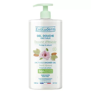 Utamu usio na mlozi wa kuoga gel 1l - Evoluderm